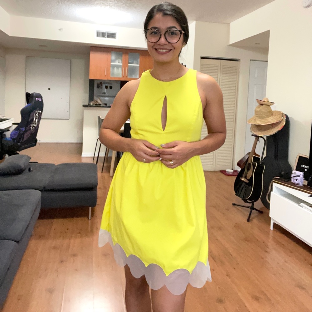 DO+BE Yellow Cocktail Dress Size S